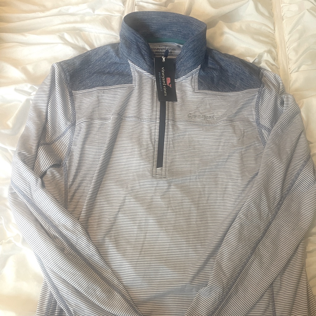 Nwt Vineyard Vines Mens Xl Performance Zip Up